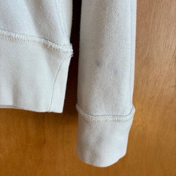 Faherty Sweatshirt Womens Small Cream Big Sky Country Graphic Crew Neck Cotton - Picture 4 of 9